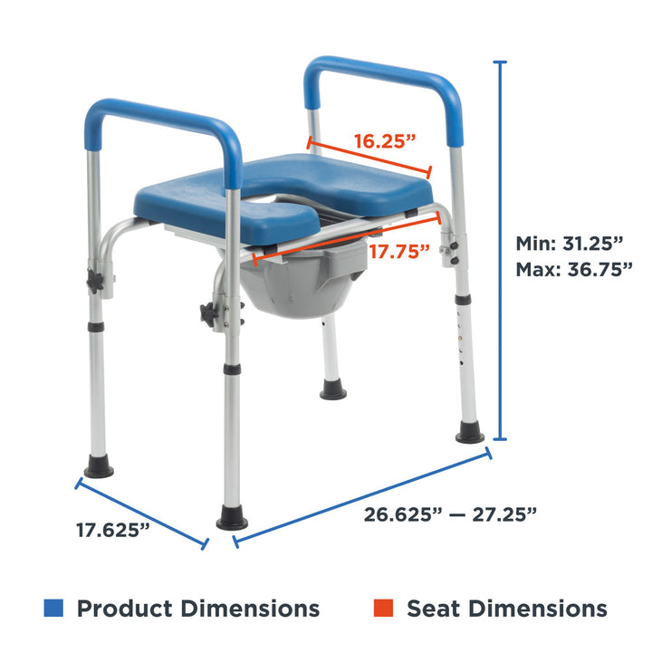 Journey SoftSecure 3 in 1 commode side view