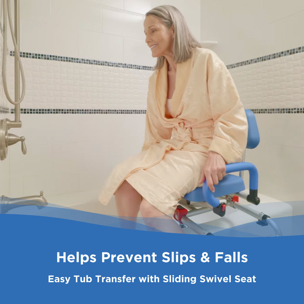 Journey SoftSecure transfer bench with padded seat and backrest