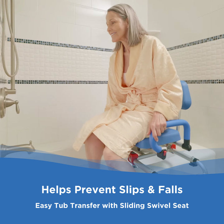 Journey SoftSecure transfer bench with padded seat and backrest