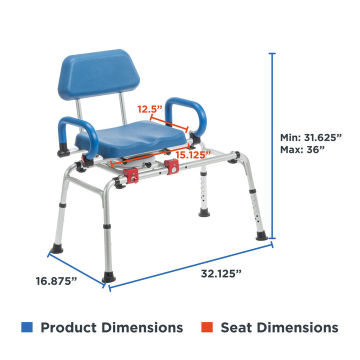 Journey SoftSecure transfer bench locking swivel mechanism