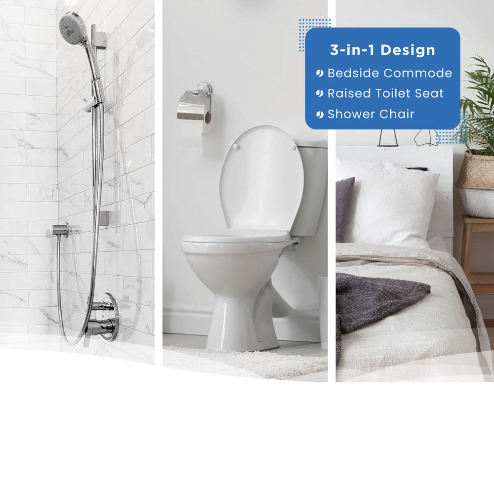 Journey SoftSecure uplift commode over toilet configuration
