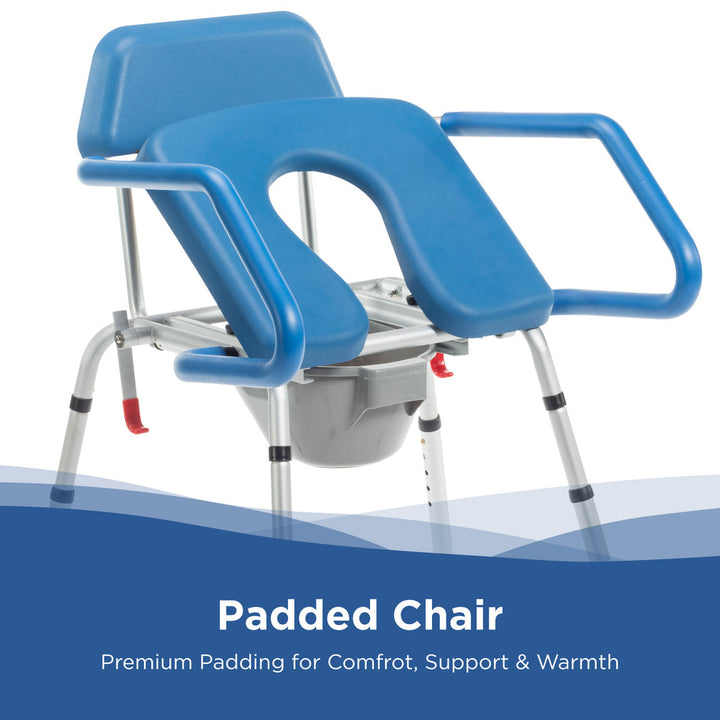 Journey SoftSecure lift assist commode side profile