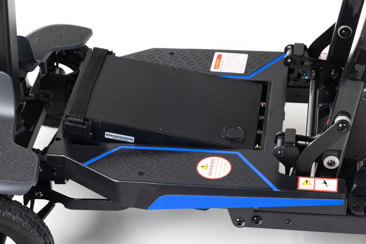 Supa Carbon Lite mobility scooter with padded seat