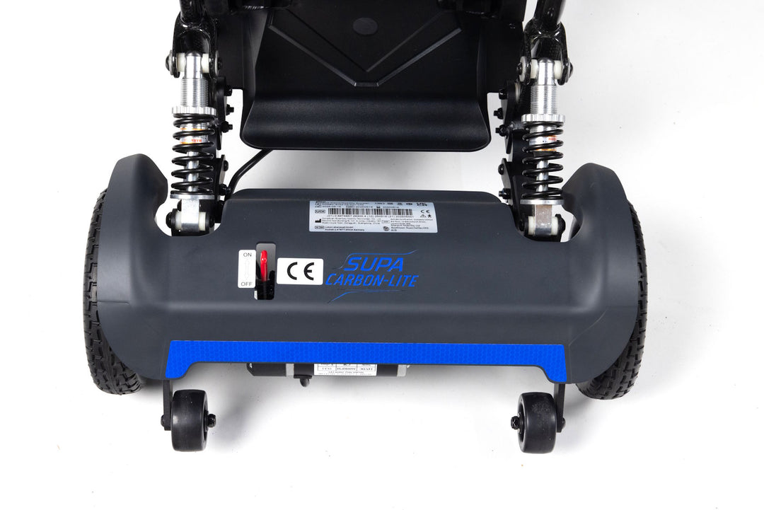 Supa Carbon Lite mobility scooter with adjustable armrests