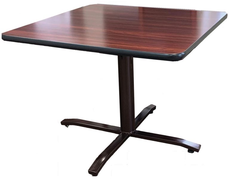 Fixed-Height Square Table TFC with 4-seat capacity and durable steel frame for meals and activities in care settings