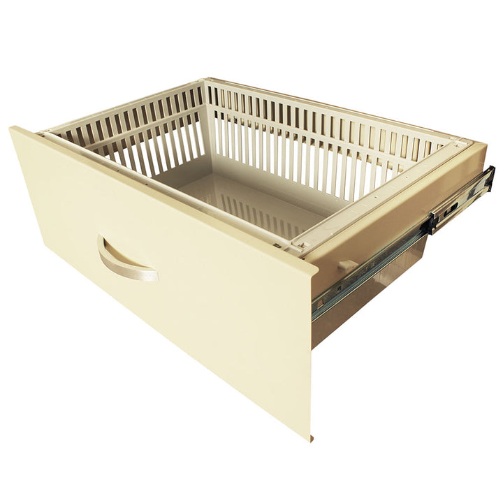 T-Series TPS3028EC5 beige cart showing 8-inch removable drawer with trays