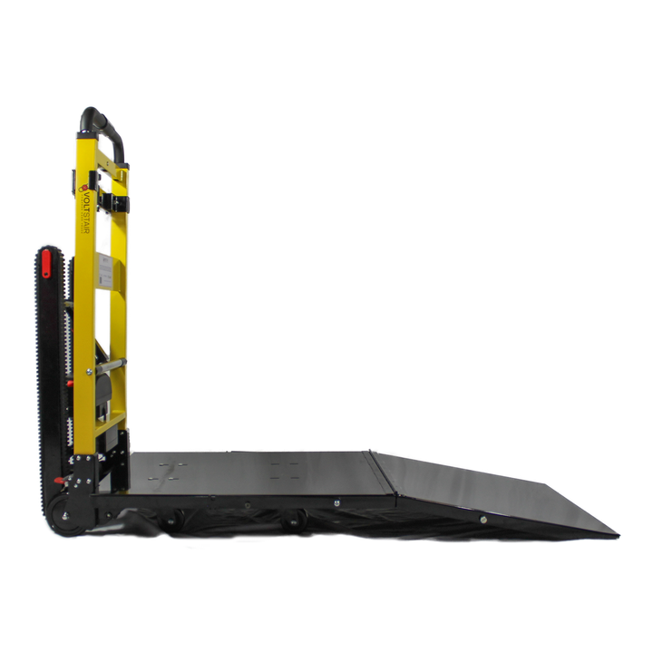 Voltstair Hercules powered stair climbing hand truck with built-in loading ramp