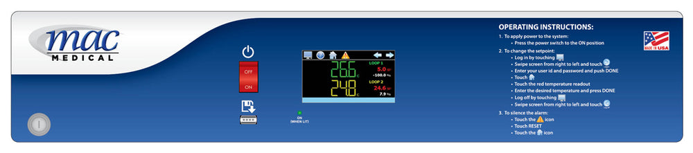 TS-Series warming cabinet touch screen interface with Ethernet and Wi-Fi connectivity