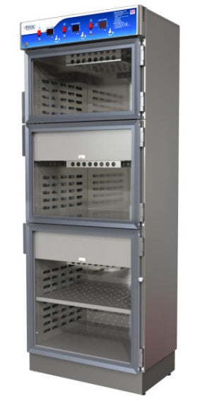 MAC Medical TWC183078 triple chamber warming cabinet front view