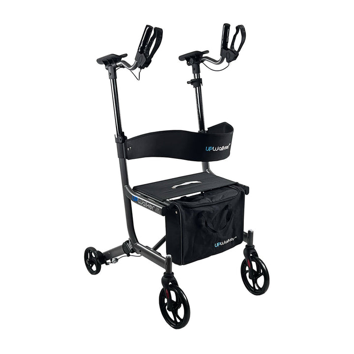 UPWalker EZ Lite upright walker front view lightweight rollator