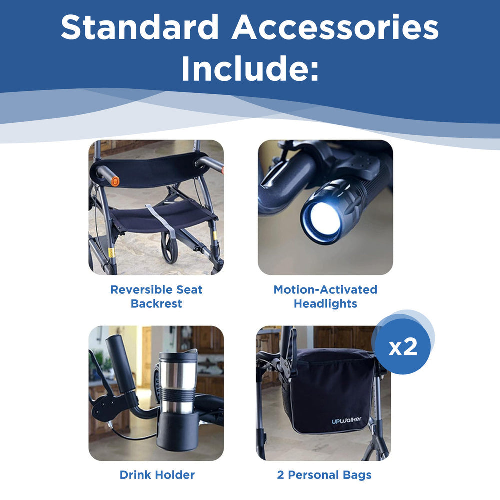 UPWalker Premium Lite folding frame and wheels