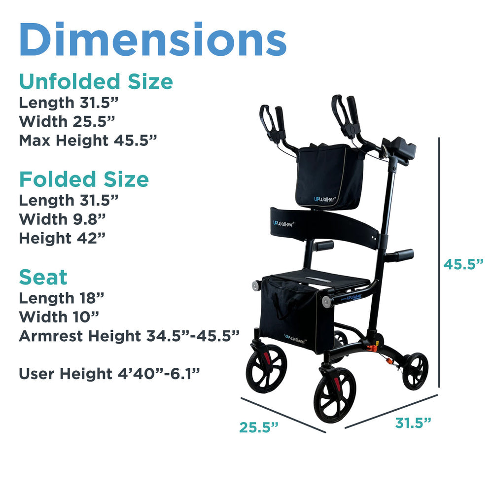 UPWalker Premium Lite oversized front wheels