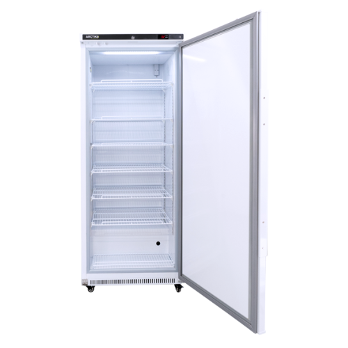 Arctiko LFE 490-US Flexaline freezer interior shelving view medical storage