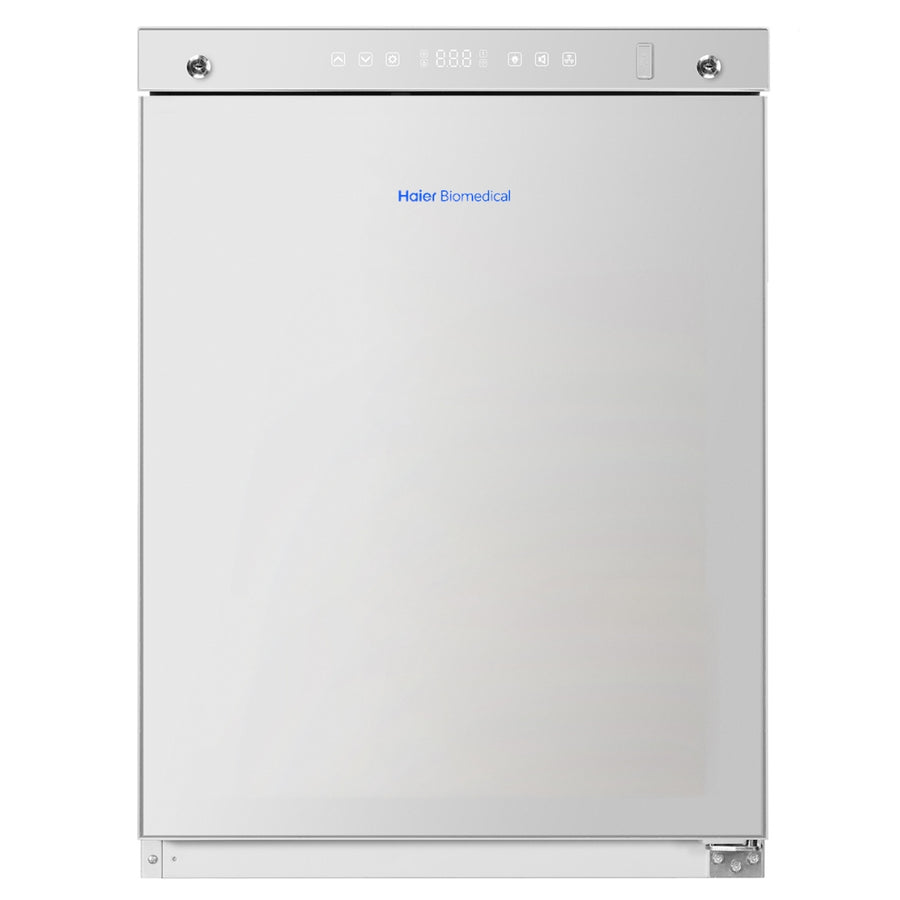 Haier HYC-130FD 4.6 cu ft medical vaccine refrigerator front view solid door