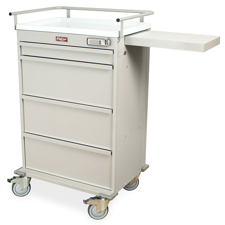 Value MOT cart with pull-out shelf, electronic keypad lock, and narcotics drawer