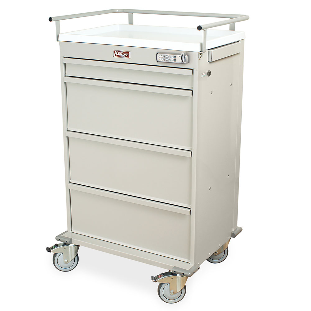 Value Medicine-On-Time packaging cart with E-Lock and 150 card capacity