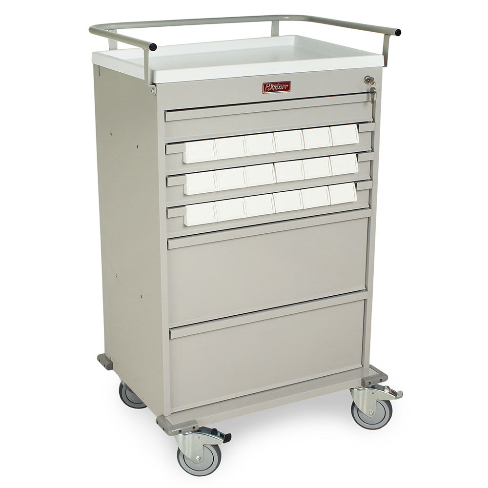 VLT18BIN3 Value Med-Bin Cart gray right view