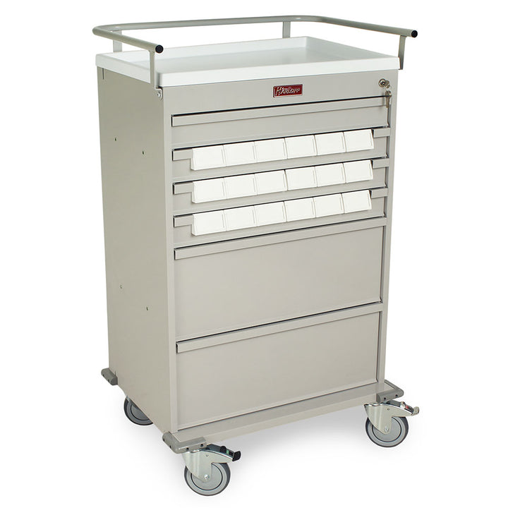 VLT18BIN3 Value Med-Bin Cart gray right view