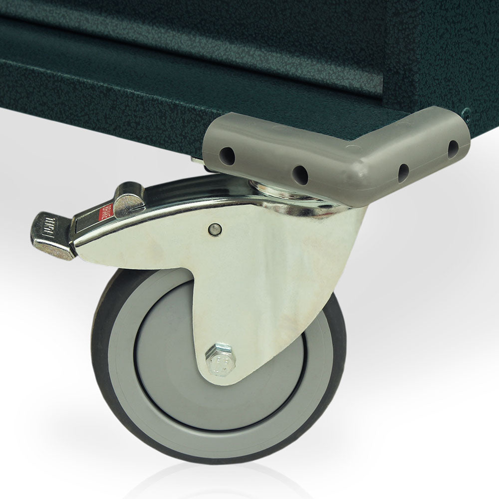 VLT24BIN5 Value Med-Bin Cart caster and bumper detail
