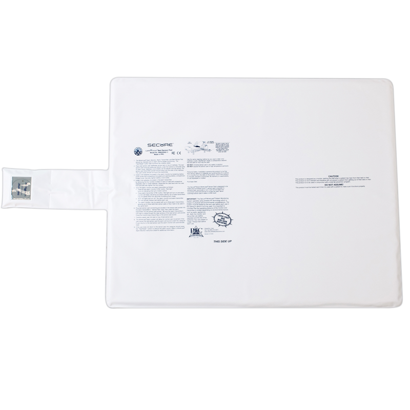 Wireless bed sensor pad 24x30 for patient monitoring
