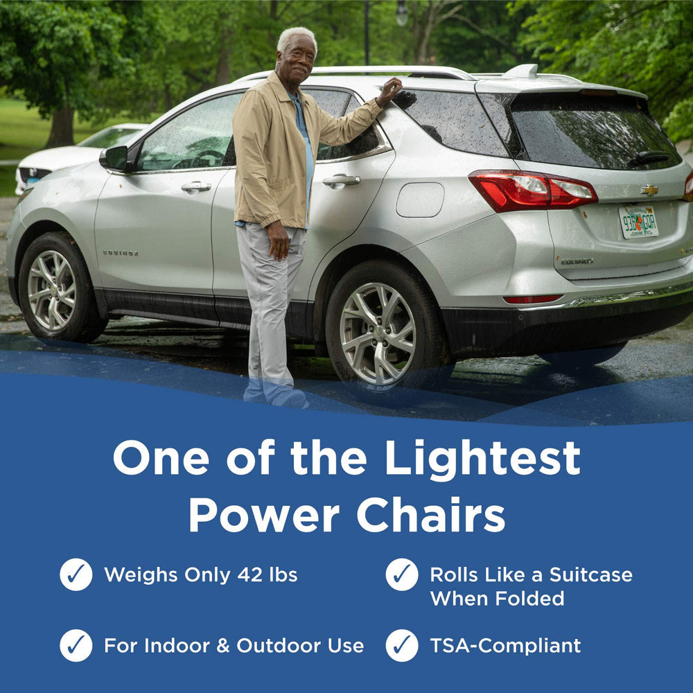 Journey Zinger power chair steering control detail