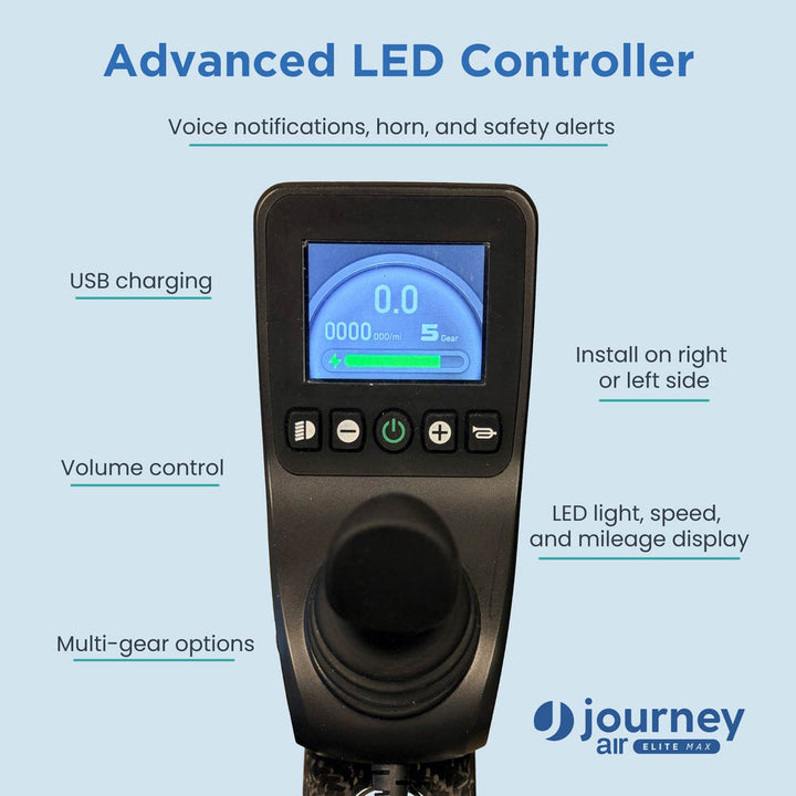 Journey Air Elite Max folding power chair rear view