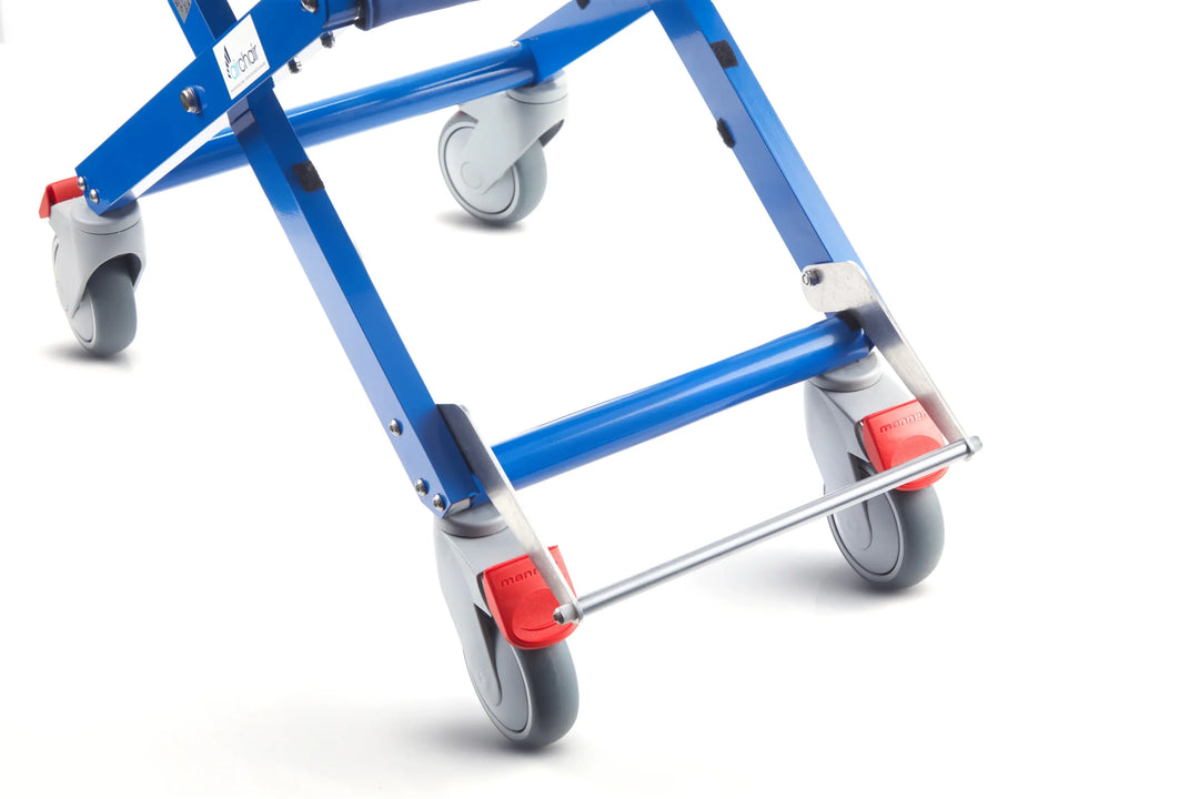 Original Airchair lowered footrest for aircraft passenger transport