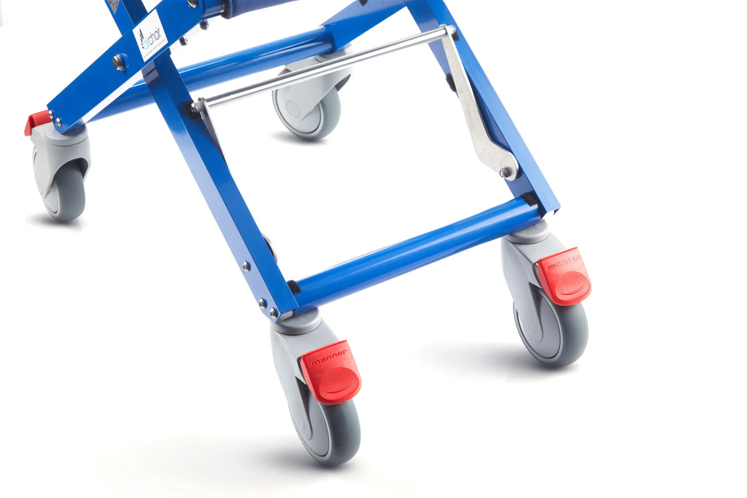 Original Airchair raised fold-away footrest mechanism