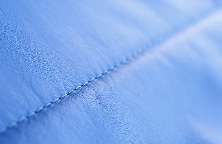 Original Airchair recycled e-leather seat stitching detail