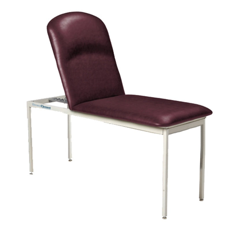 Side view of Element Treatment Table showing seamless upholstery