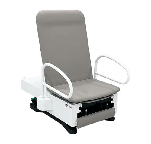 FusionFREEDOM ADA Exam Chair with 17-inch low seat height for safe and independent patient transfers – front view