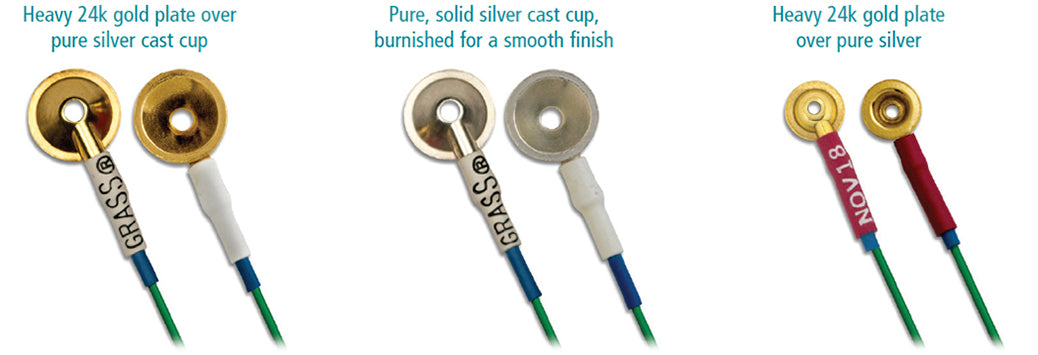 Natus Genuine Grass EEG electrodes with lead wires