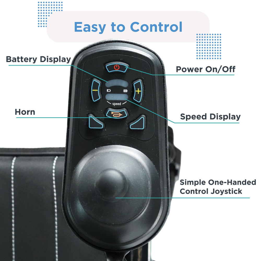 Journey Air reversible joystick control close up