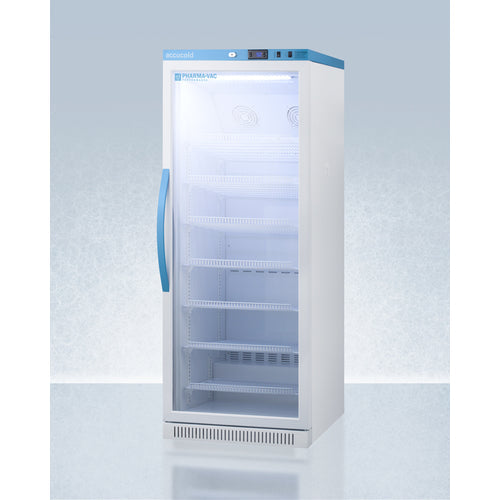 Accucold ARG12PV Pharma-Vac glass door vaccine refrigerator angled view
