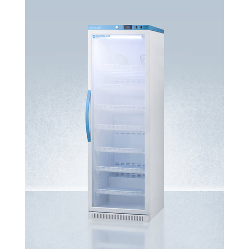 Accucold ARG15PV Pharma-Vac glass door vaccine refrigerator angled view