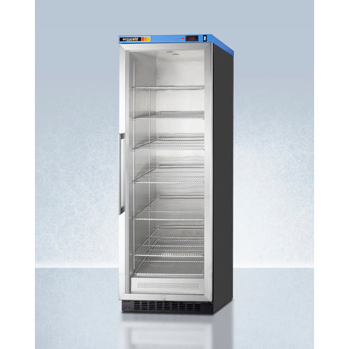 Accucold PTHC155G blanket warmer front view stainless glass door