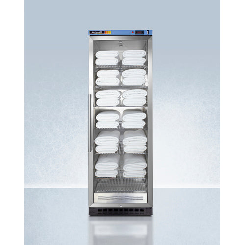 Accucold PTHC155G blanket warmer full cabinet view black finish