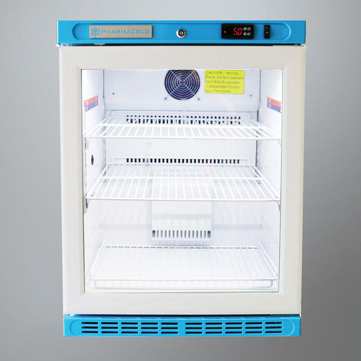 Pharmacold NAB-140 4.9 cu ft undercounter vaccine refrigerator front view