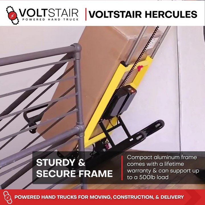 Voltstair Hercules with heavy load strapped securely