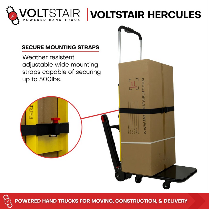 Voltstair Hercules back wheels and track system close-up