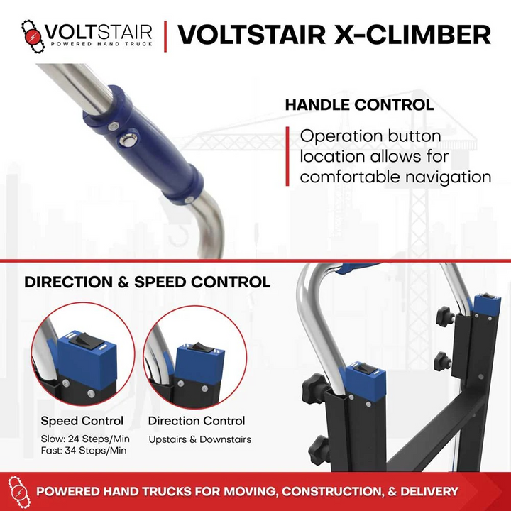 Voltstair X-Climber motorized dolly control panel