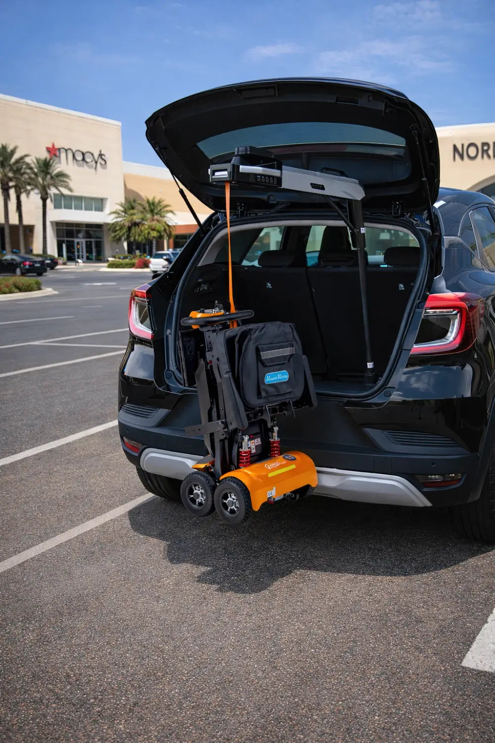Atlas 4 wheelchair hoist compact folding design