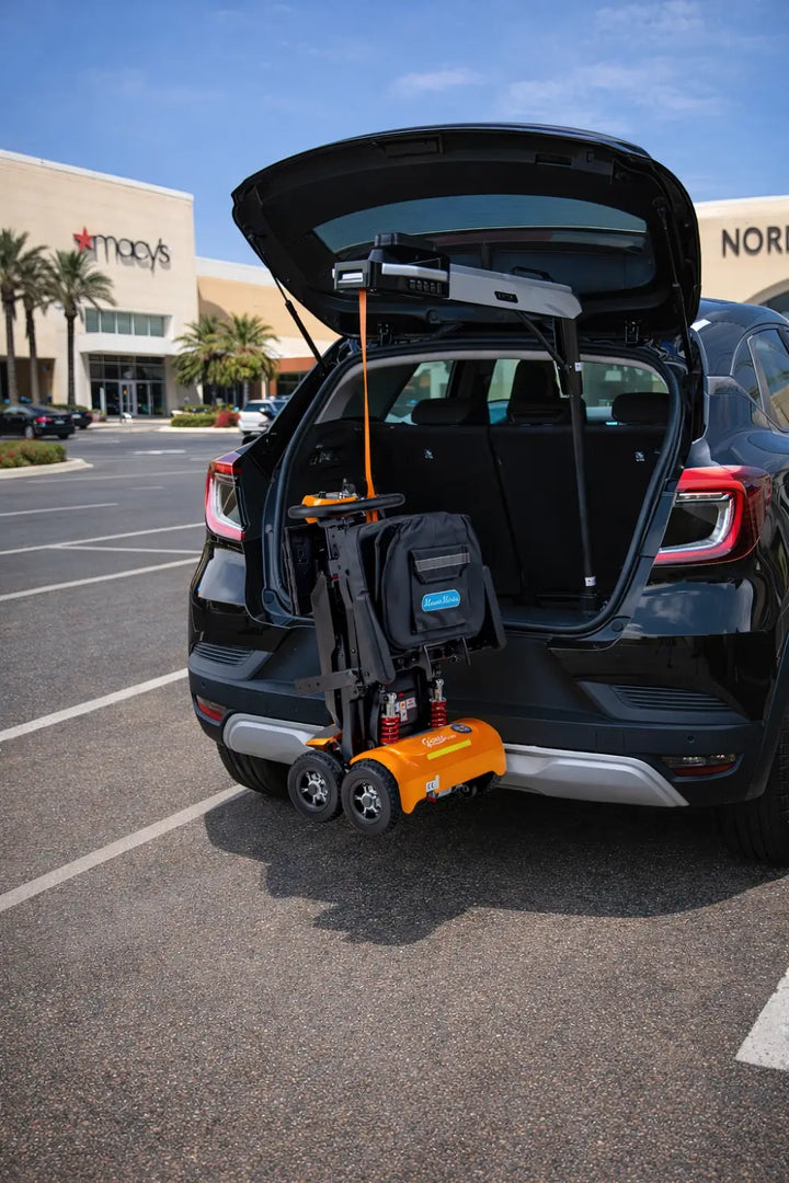 Atlas 4 wheelchair hoist compact folding design