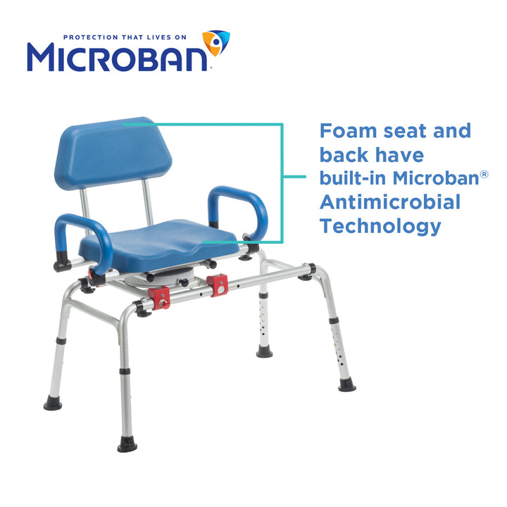 Journey SoftSecure transfer bench with Microban antimicrobial protection