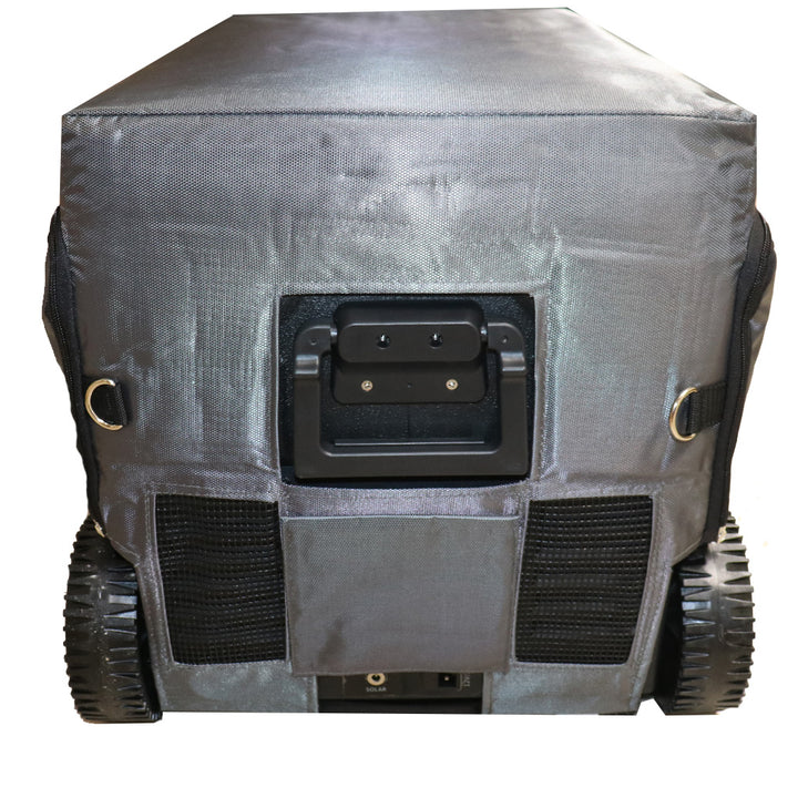 protective cover for portable fridge freezer rear view