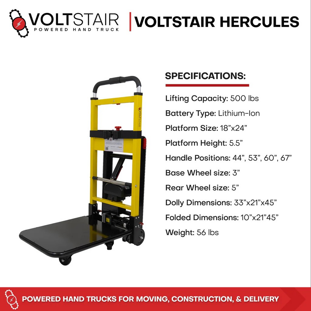 Voltstair Hercules lifting appliance up stairs