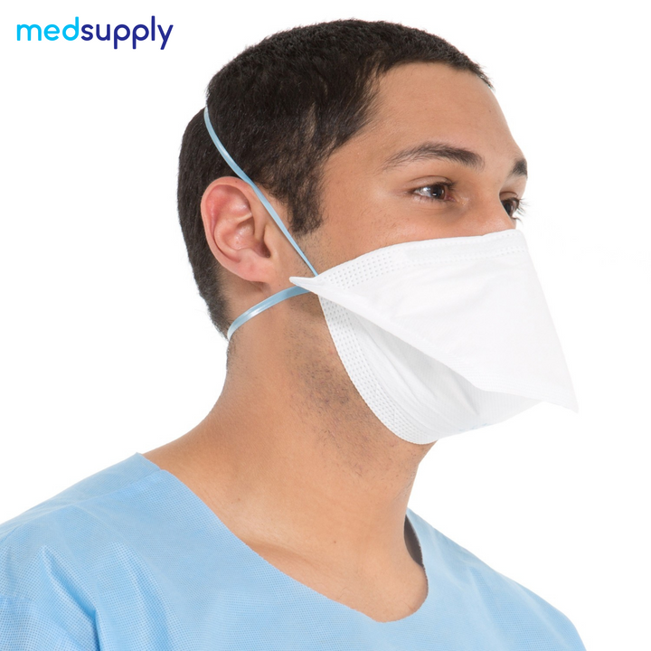 Man Wearing N95 Respirator