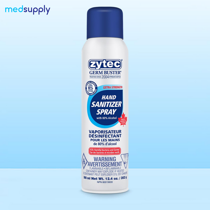 Blast Away Germs: Zytec Extra Strength Sanitizer Spray