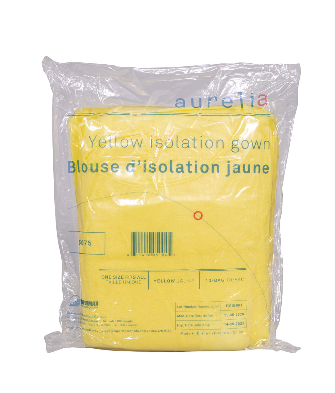 Aurelia Yellow Isolation Gown - Premium Protection for Medical Professionals