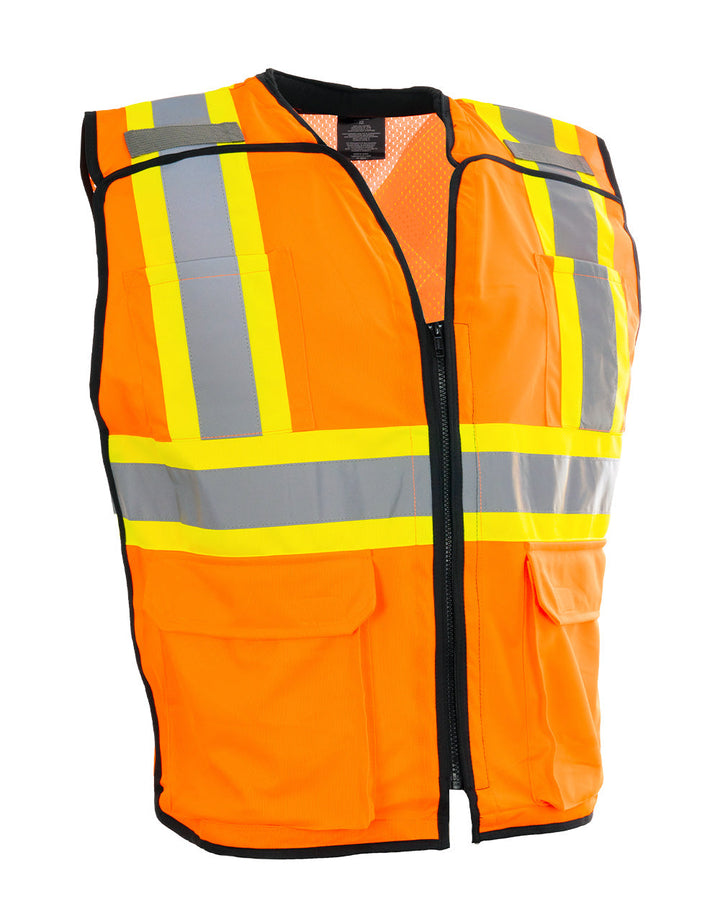 ForceField Deluxe Zip-up Safety Vest 5 Point Tear-away